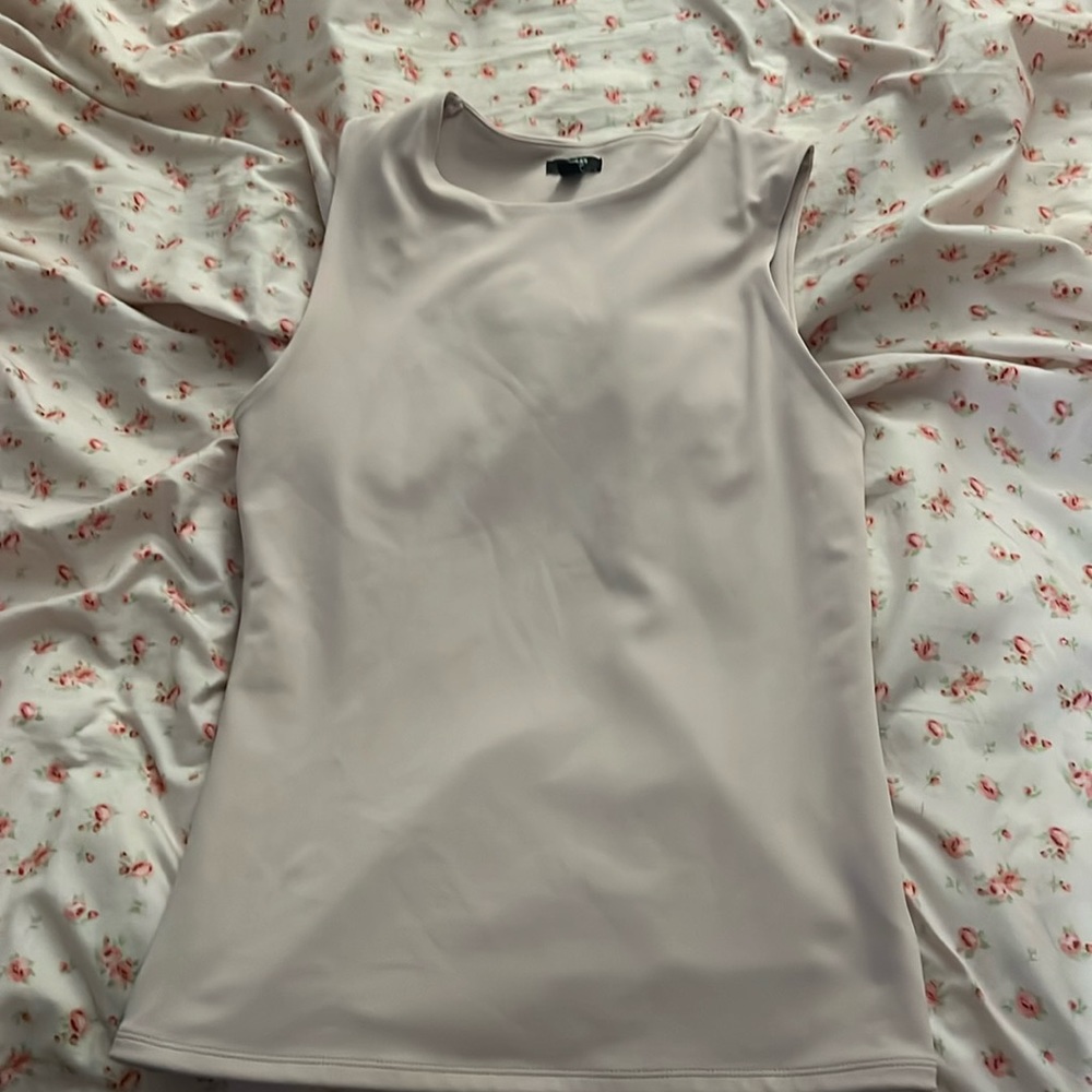 Silk express nude pink tank